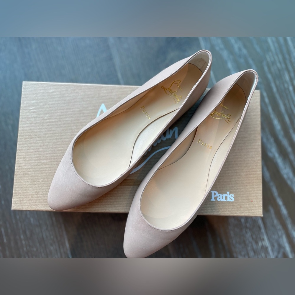 Christian Louboutin Eloise Flat, Nude, size 39